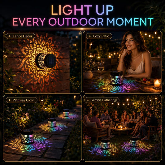 7 Color Changing LED Outdoor Projector Lamp