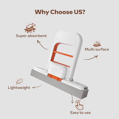 Mini Foldable Mop for Kitchen & Home – Compact Floor Cleaning Mop
