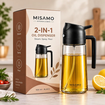 2-in-1 Oil Dispenser & Sprayer