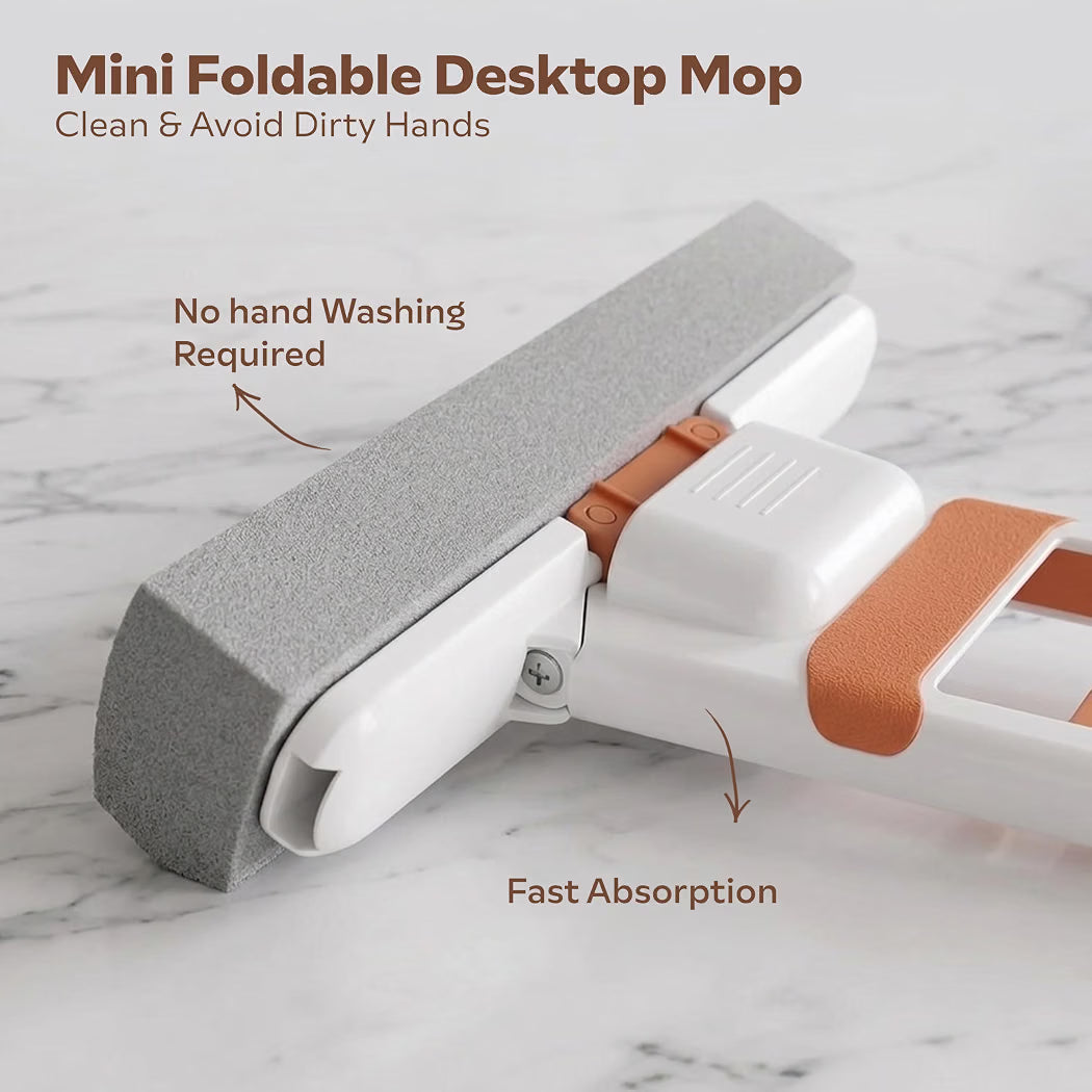 Mini Foldable Mop for Kitchen & Home – Compact Floor Cleaning Mop