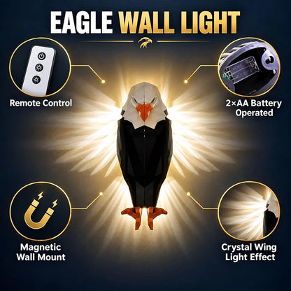 🦅 Eagle LED Ambient Wall Light with Remote