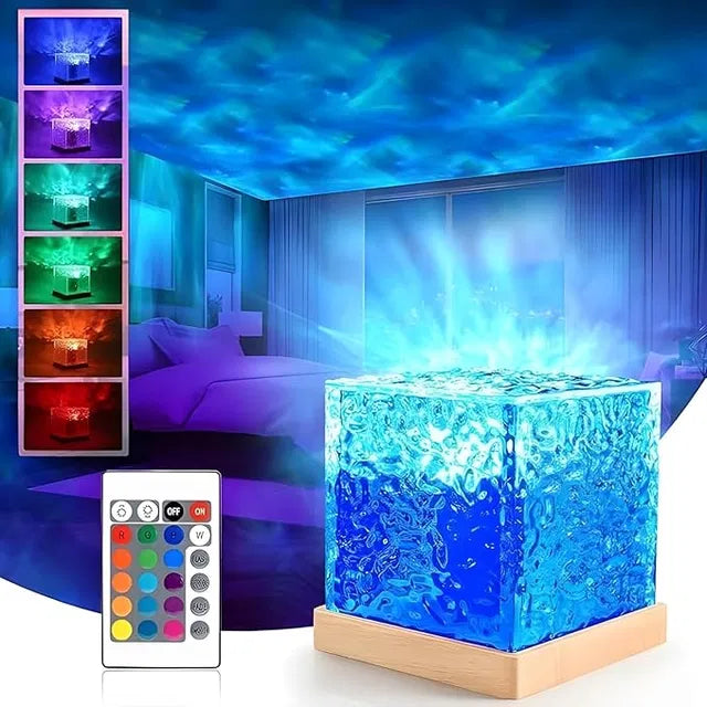 🌊 3D Water Ripple LED Night Light