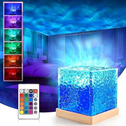 🌊 3D Water Ripple LED Night Light