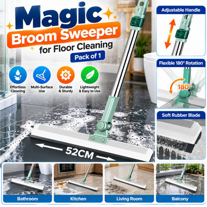 Magic Broom Sweeper for Floor Cleaning (Pack of 1)