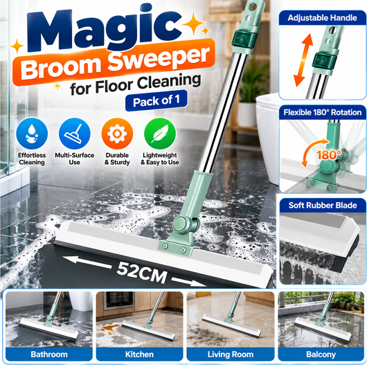 Magic Broom Sweeper for Floor Cleaning (Pack of 1)