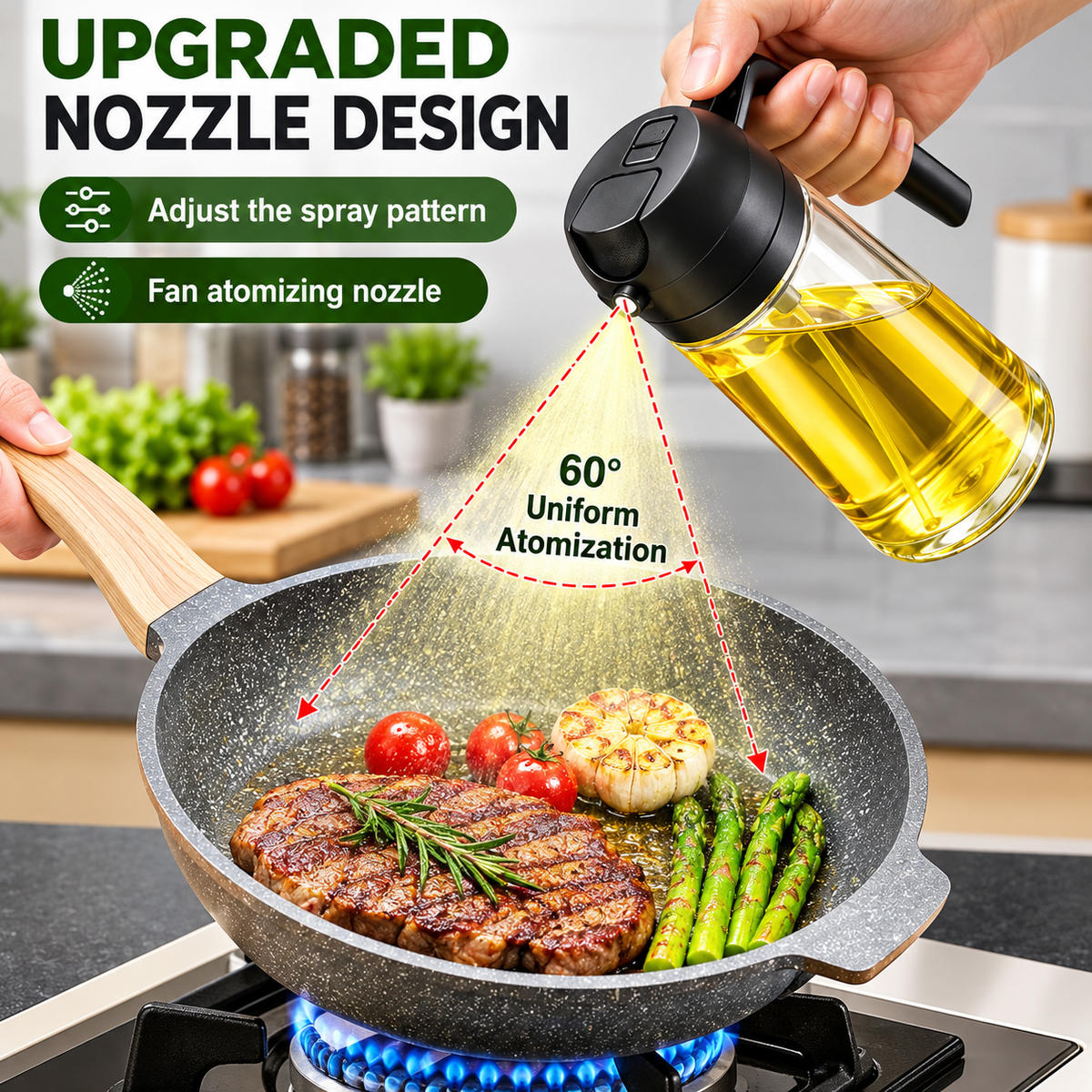 2-in-1 Oil Dispenser & Sprayer
